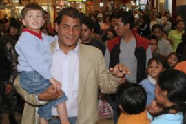 Ecuador presidential candidate Correa