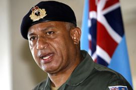 Fijian military commander Commodore Voreqe Bainimarama