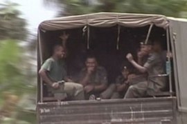 fiji soldiers military transport
