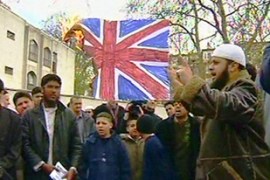 British Muslims protest london
