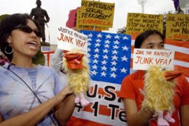 US MARINE RAPE PHILIPPINES PROTEST