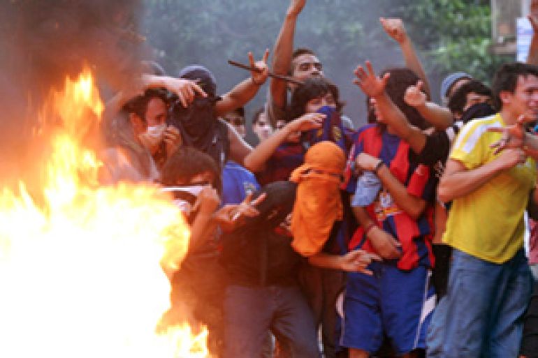 Paraguay riots fire