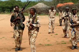 Somali interim government troops