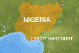 Nigeria map featuring Port Harcourt