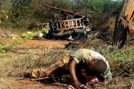 Body of dead Ethiopian soldier in Somalia