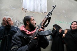 Gaza Fatah Armed Funeral