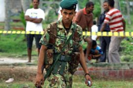 Sri Lankan special task force soldier