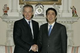 Tony Blair Shinzo Abe London