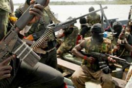 Nigeria MEND fighters boat abduction Niger delta