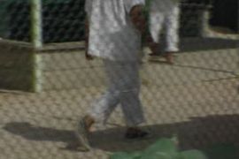 Legs of Guantanamo detainee
