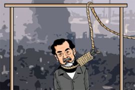 saddam execution cartoon