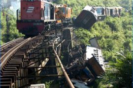 Indonesian passenger train crash
