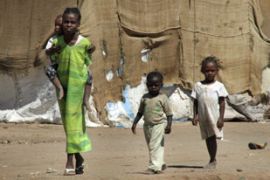 Children in Soba Aradi refugee camp, Sudan, photo