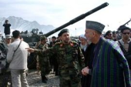 karzai hamid afghanistan us army handover