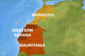 Western Sahara region map