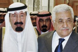Abbas and Saudi Arabia's King Abdullah bin Abdul Aziz