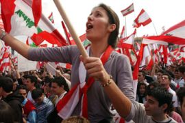 Anti-Syrian protest in Lebanon