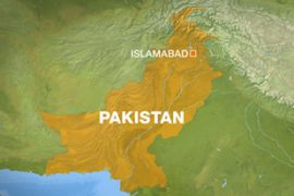 Map of Pakistan showing Islamabad