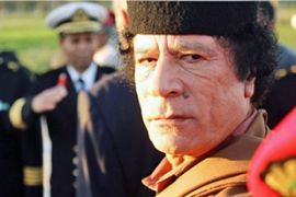 Libyan President Muammar Khadai