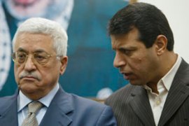 Abbas and security adviser Dahlan