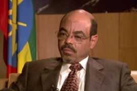 Meles Zenawi, Prime Minister of Ethiopia - talks with Andrew Simmons on Talk to Al Jazeera