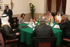 Rice meets Arab foreign ministers