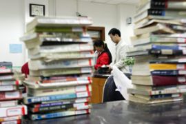 China, illiteracy, student, book
