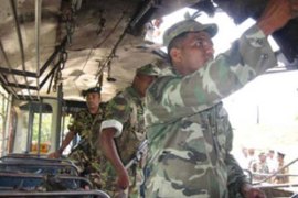 Sri Lanka military Tamil Tigers bomb bus