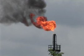 Ecuador pollution from oil flaring