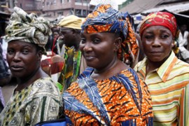Nigerian women queue to vote