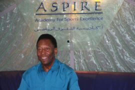 Pele at Aspire, in Doha
