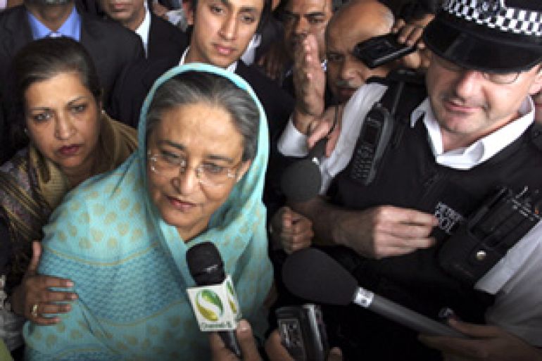 Former Bangladesh Prime Minister Sheikh Hasina