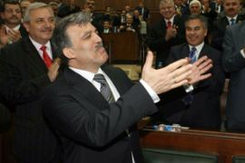 Turkish Foreign Minister and Justice and Development Party's (AKP) candidate for president Abdullah Gul