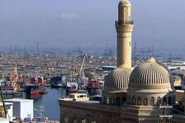 #907848: Baku skyline, Azerbaijan, video still [AP]