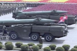 North Korea missile parade