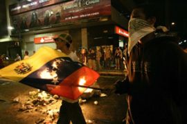 Venezuela, Globovision, RCTV, media, protest, riot