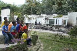 Thai south violence school burnt children