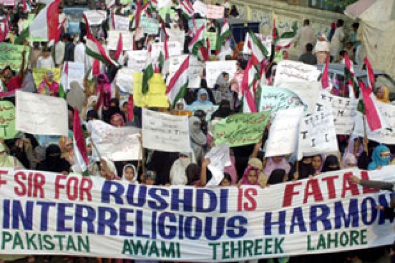 Anti-Rushdie protests