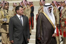 Jordan's King Abdullah and Saudi Arabia's King Abdullah