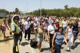 People evacuated from Ibiza airport