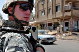 US soldier in Baghdad