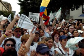 colombia, protest, kidnap, farc