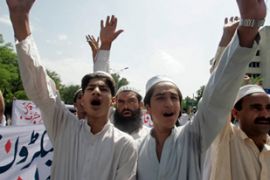 Pakistan protestors