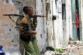 Somali interim government troops