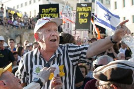 Israel holocaust survivors protest