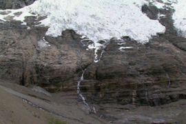 tibet, melting glaciers
