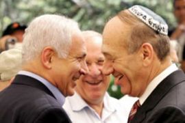 Netanyahu and Olmert face off