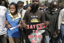 Kenya media protest