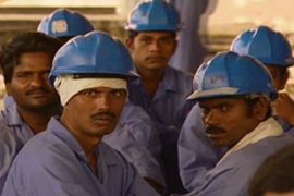 Blood Sweat tears workers Dubai Qatar heat