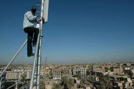 Iraq mobile phone installation